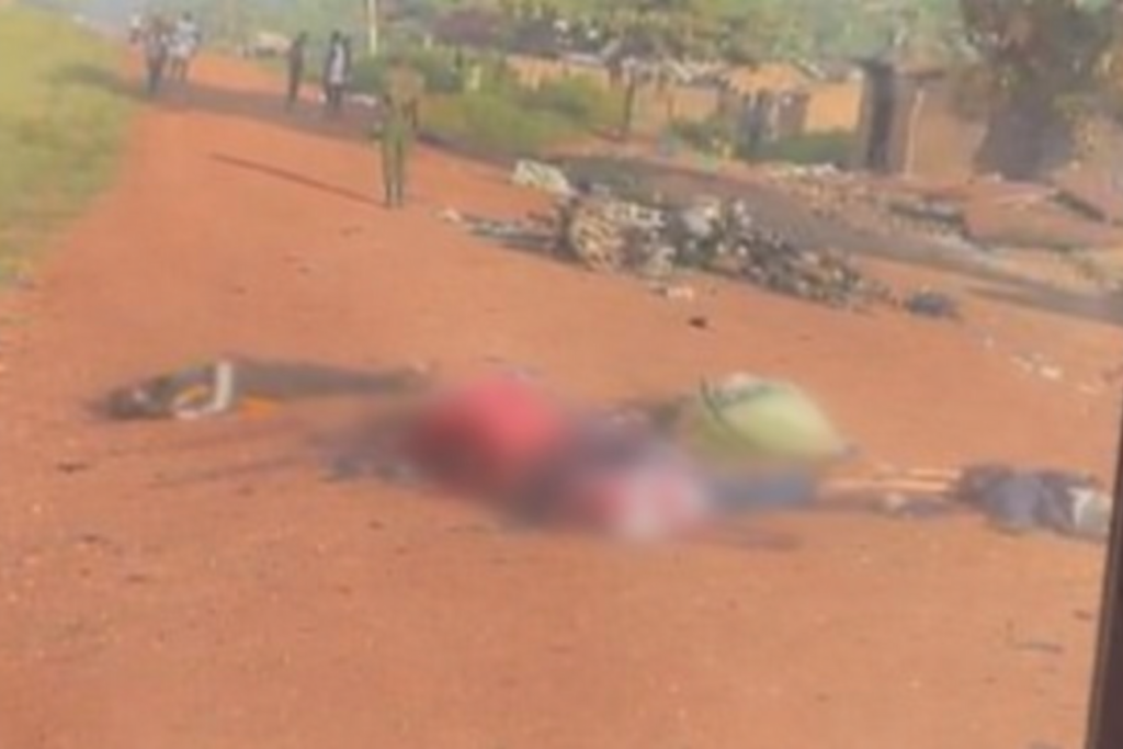 Corps inertes par terre